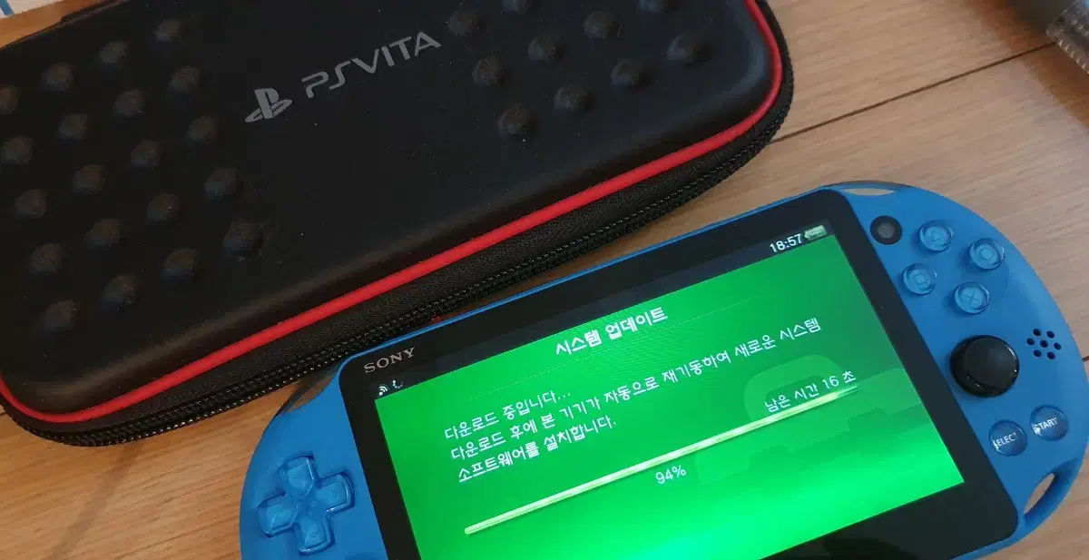 PS VITA PCH-2005 아쿠아블루 wi-fi +휴대용케이스